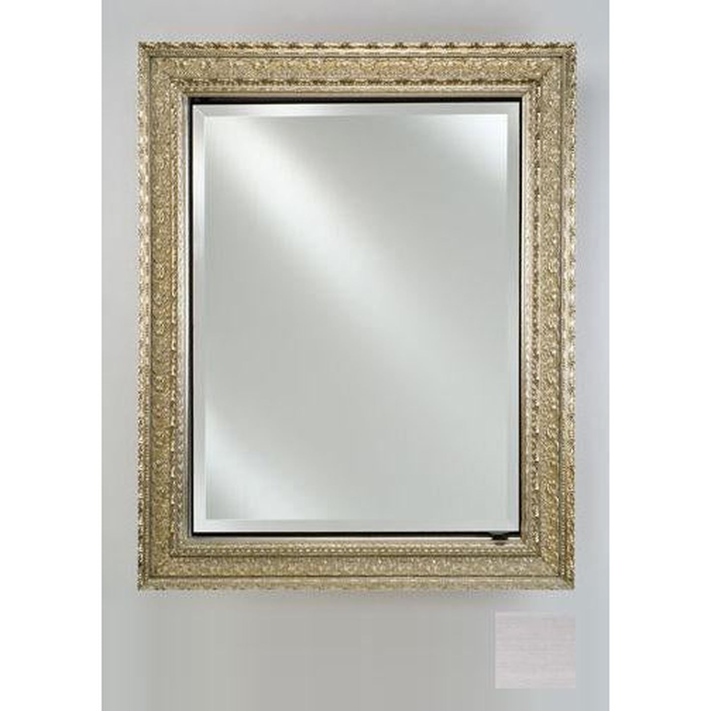 Afina Signature 20" x 30" Soho Stainless Recessed Reversible Hinged Single Door Medicine Cabinet With Beveled Edge Mirror