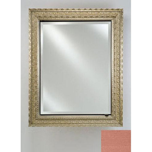 Afina Signature 24" x 30" Soho Brushed Bronze Recessed Reversible Hinged Single Door Medicine Cabinet With Beveled Edge Mirror