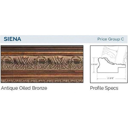 Afina Signature 27" x 21" Siena Antique Oiled Bronze Recessed Retro-Fit Double Door Medicine Cabinet With Beveled Edge Mirror