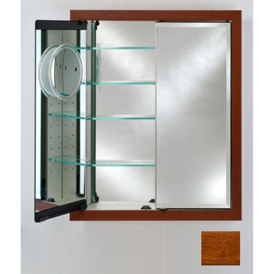 Afina Signature 31" x 36" Arlington Honey Recessed Double Door Medicine Cabinet With Beveled Edge Mirror