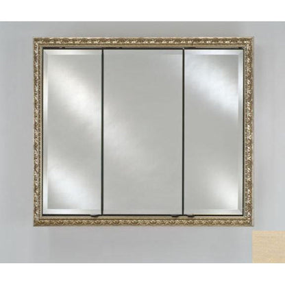 Afina Signature 38" x 30" Arlington Pickled Recessed Triple Door Medicine Cabinet With Beveled Edge Mirror