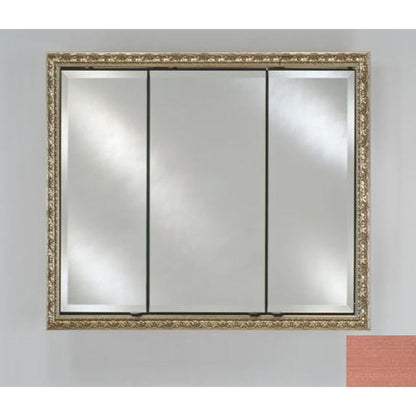 Afina Signature 38" x 30" Soho Brushed Bronze Recessed Triple Door Medicine Cabinet With Beveled Edge Mirror