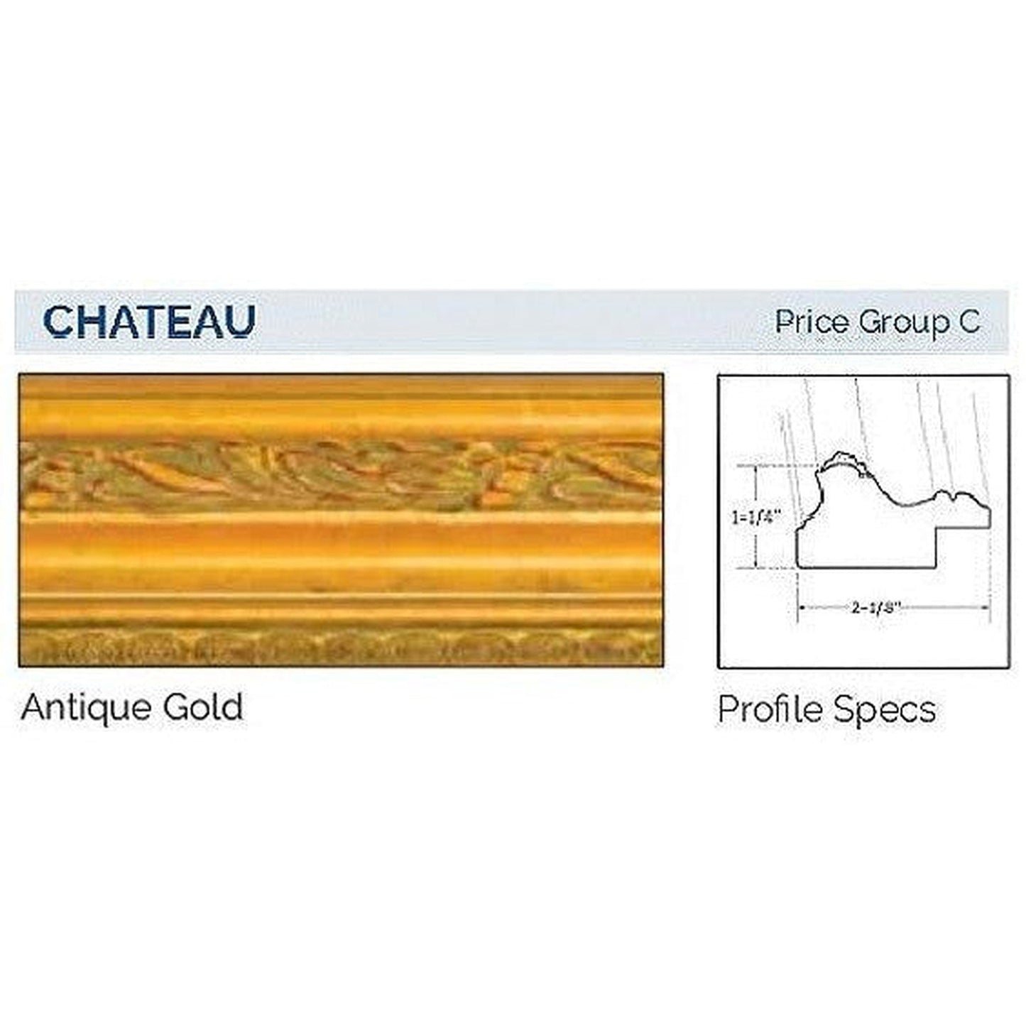 Afina Signature 47" x 36" Chateau Antique Gold Recessed Triple Door Medicine Cabinet With Beveled Edge Mirror