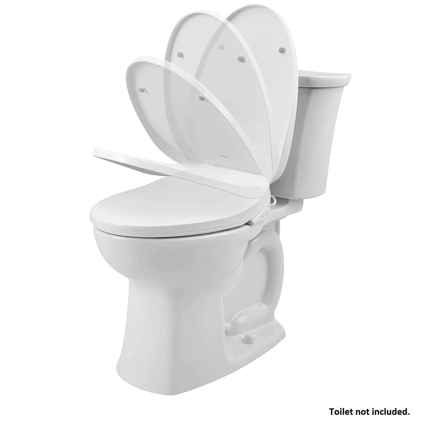 Aim to Wash! 20" Elongated White Electric Smart Bidet Toilet Seat With Knob Control Operation