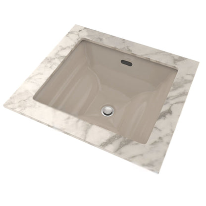 Aimes 17" x 15" Bone Rectangular Undercounter Lavatory Sink