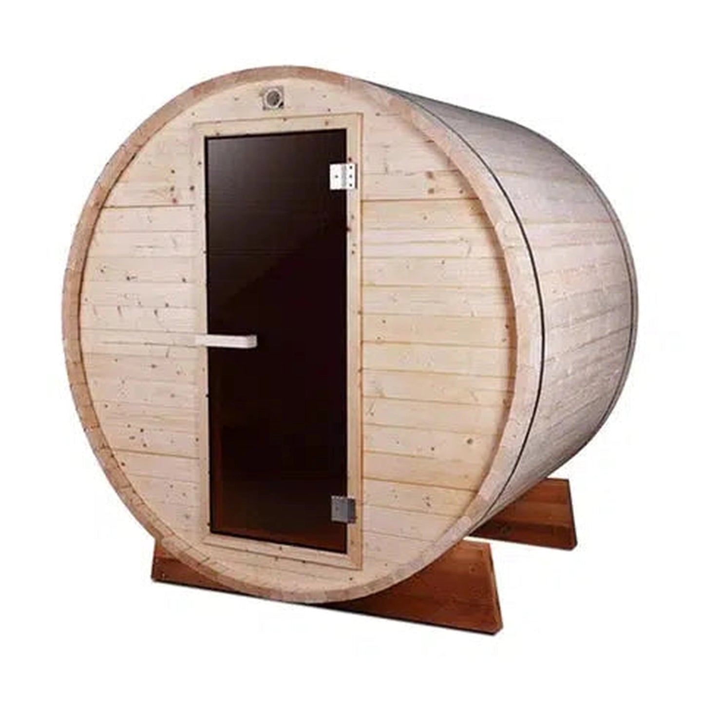 Aleko White Pine Barrel 5 Person Indoor/Outdoor Wet Dry Sauna With 4.5 kW ETL Certified Harvia KIP Electric Sauna Heater