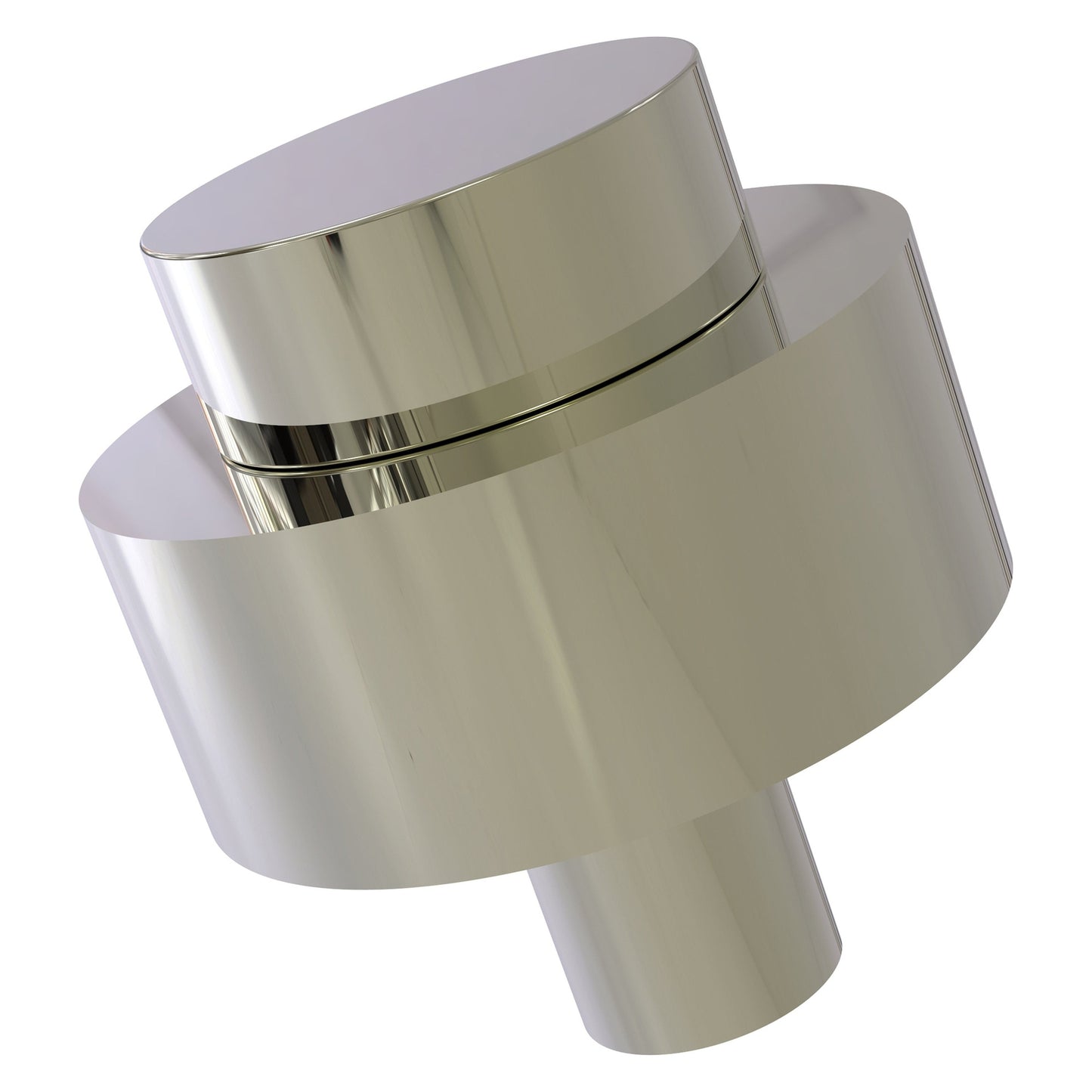 Allied Brass 101 1.5" Polished Nickel Solid Brass Cabinet Knob