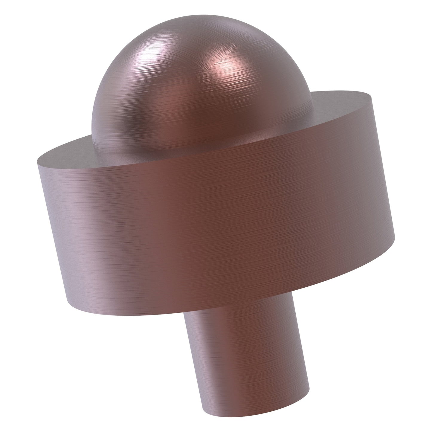 Allied Brass 101A 1.5" Antique Copper Solid Brass Cabinet Knob