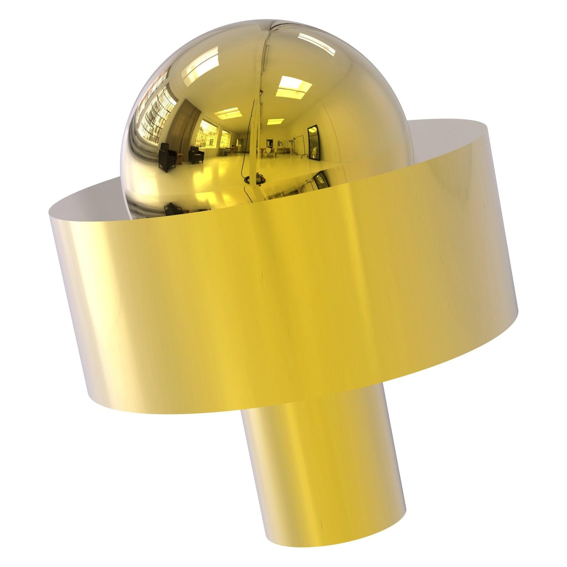 Allied Brass 101A 1.5" Polished Brass Solid Brass Cabinet Knob