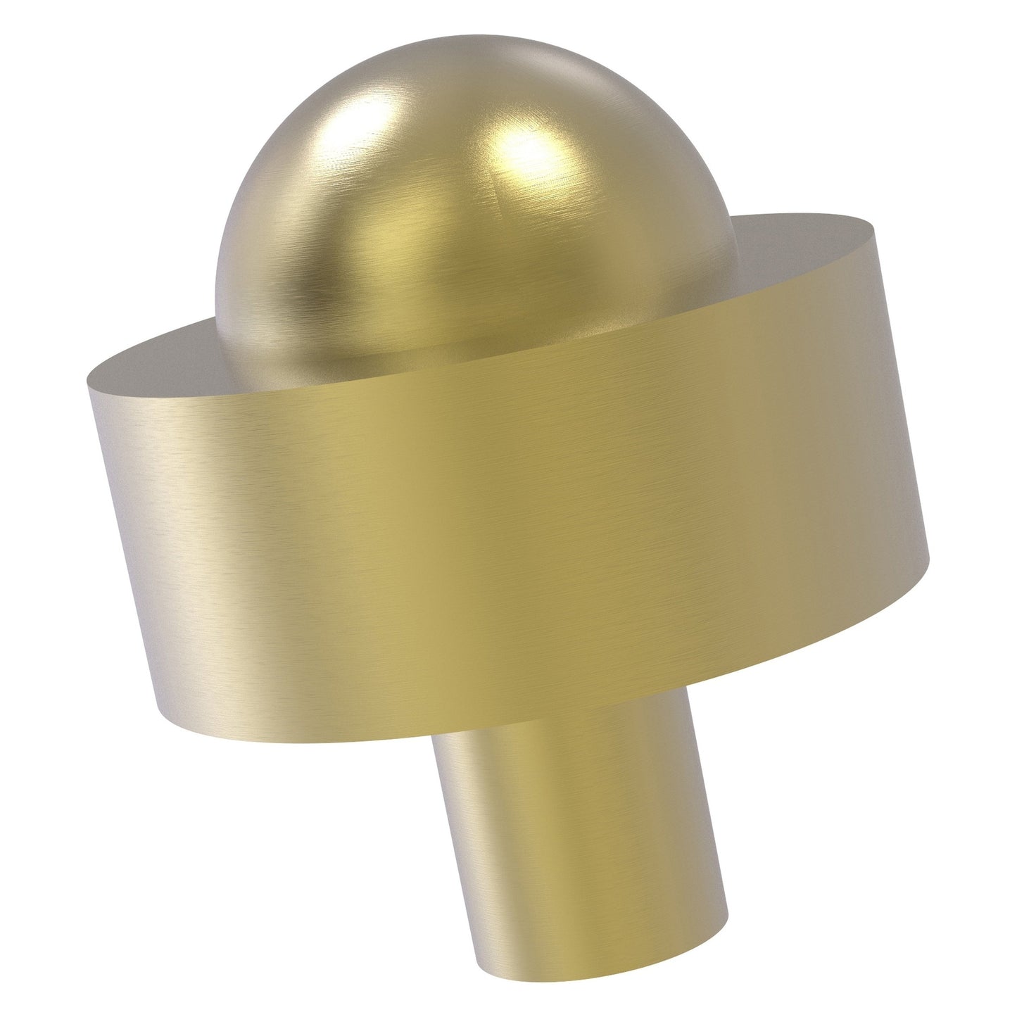 Allied Brass 101A 1.5" Satin Brass Solid Brass Cabinet Knob