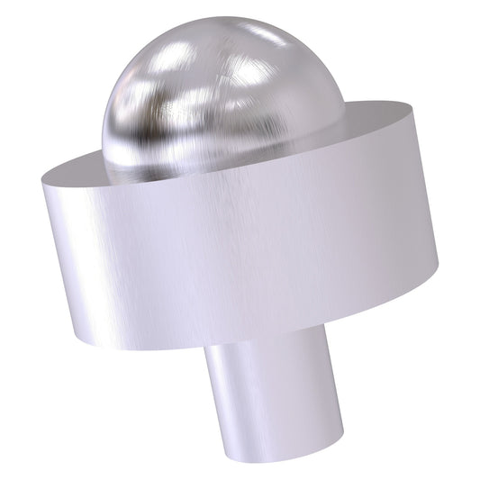 Allied Brass 101A 1.5" Satin Chrome Solid Brass Cabinet Knob