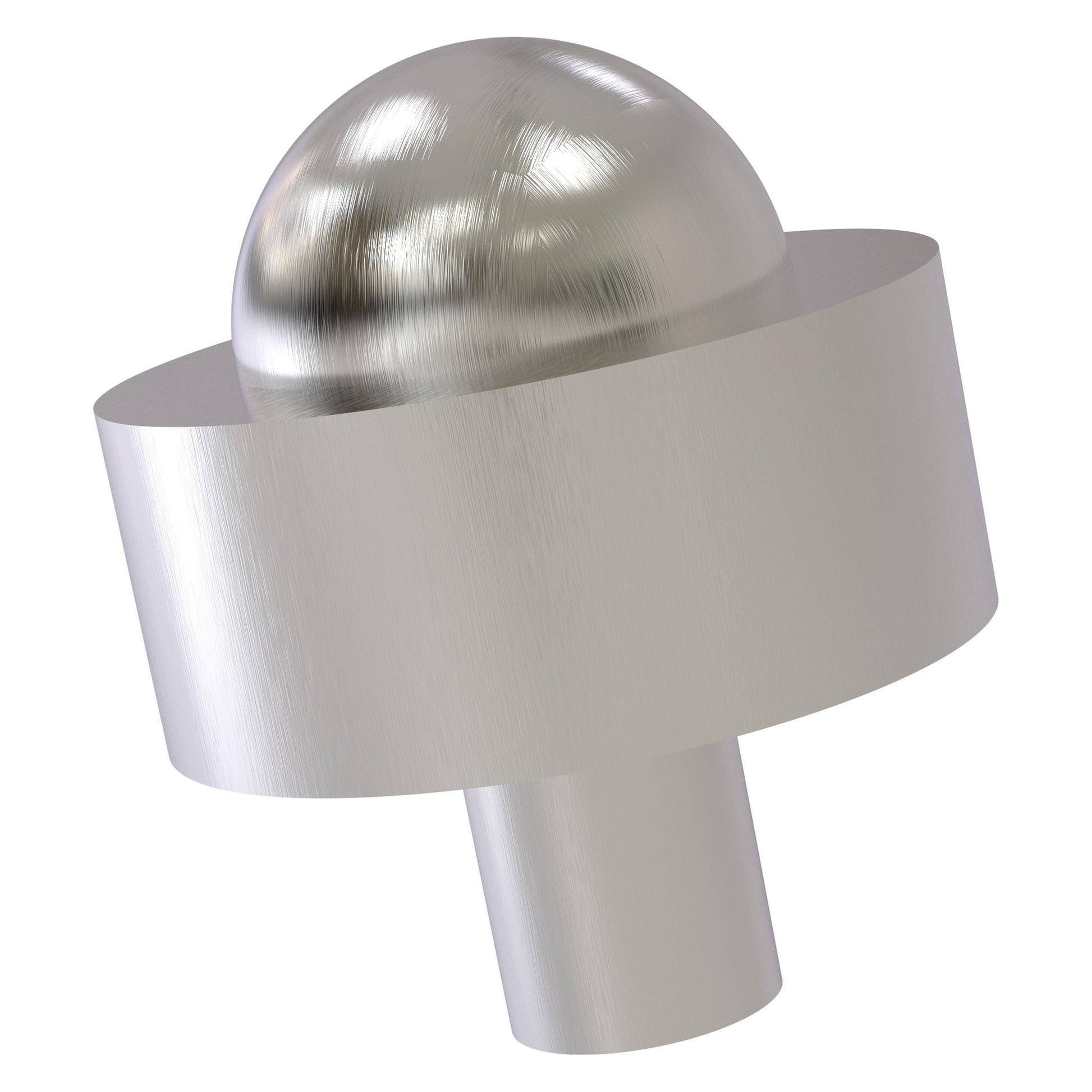 Allied Brass 101A 1.5" Satin Nickel Solid Brass Cabinet Knob