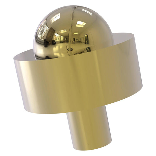 Allied Brass 101A 1.5" Unlacquered Brass Solid Brass Cabinet Knob