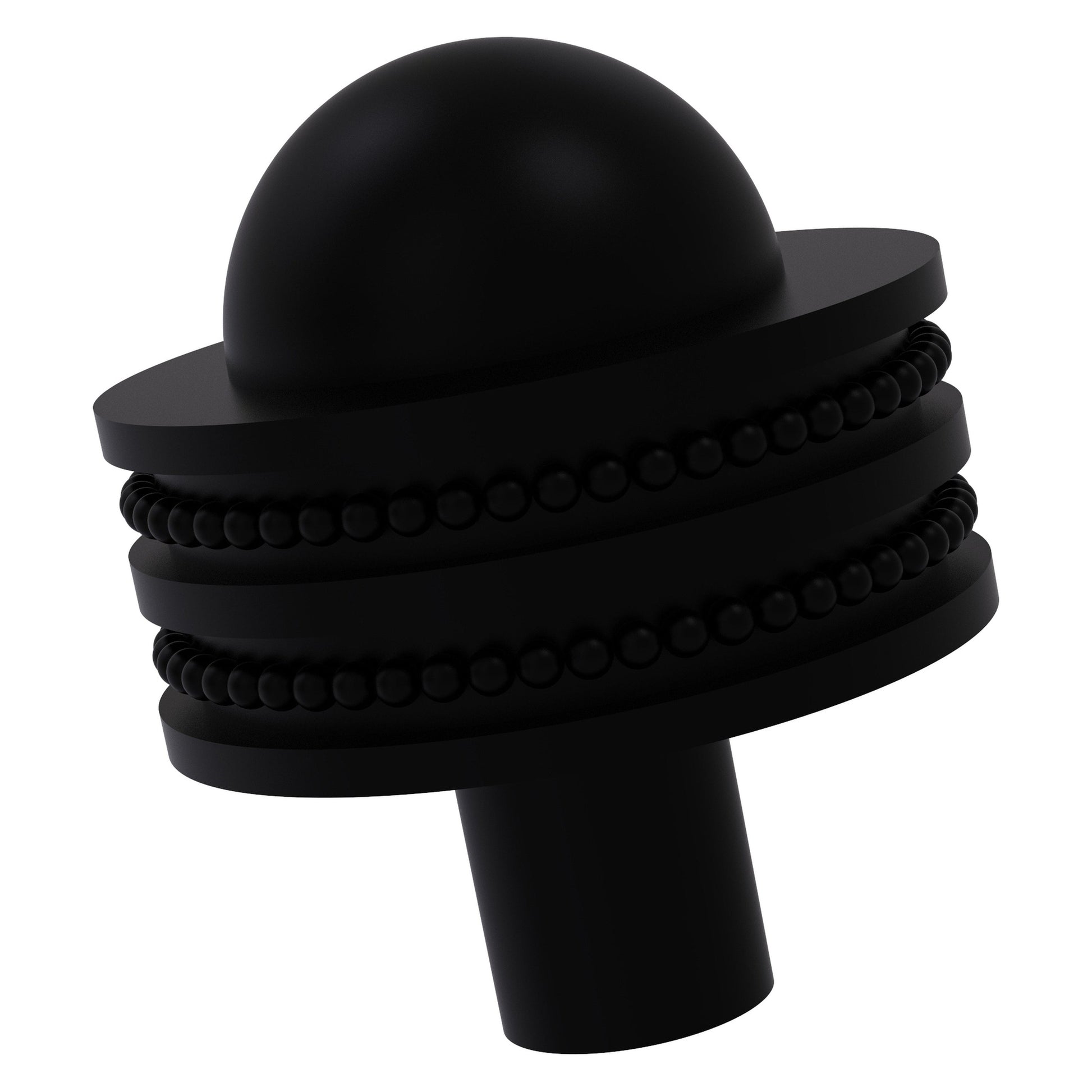 Allied Brass 101AD 1.5" Matte Black Solid Brass Cabinet Knob