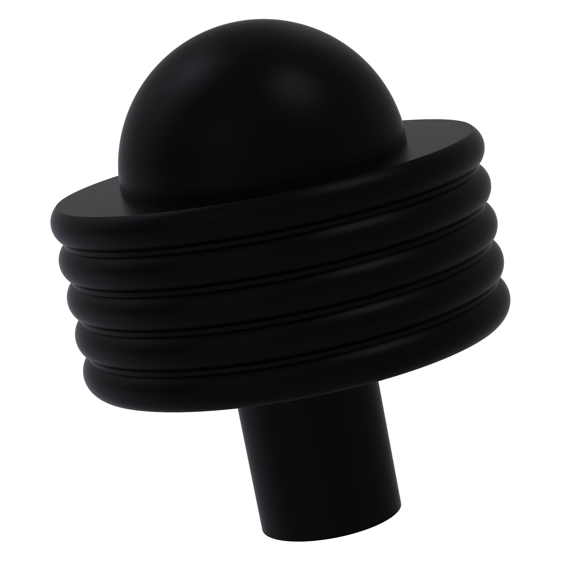 Allied Brass 101AG 1.5" Matte Black Solid Brass Cabinet Knob