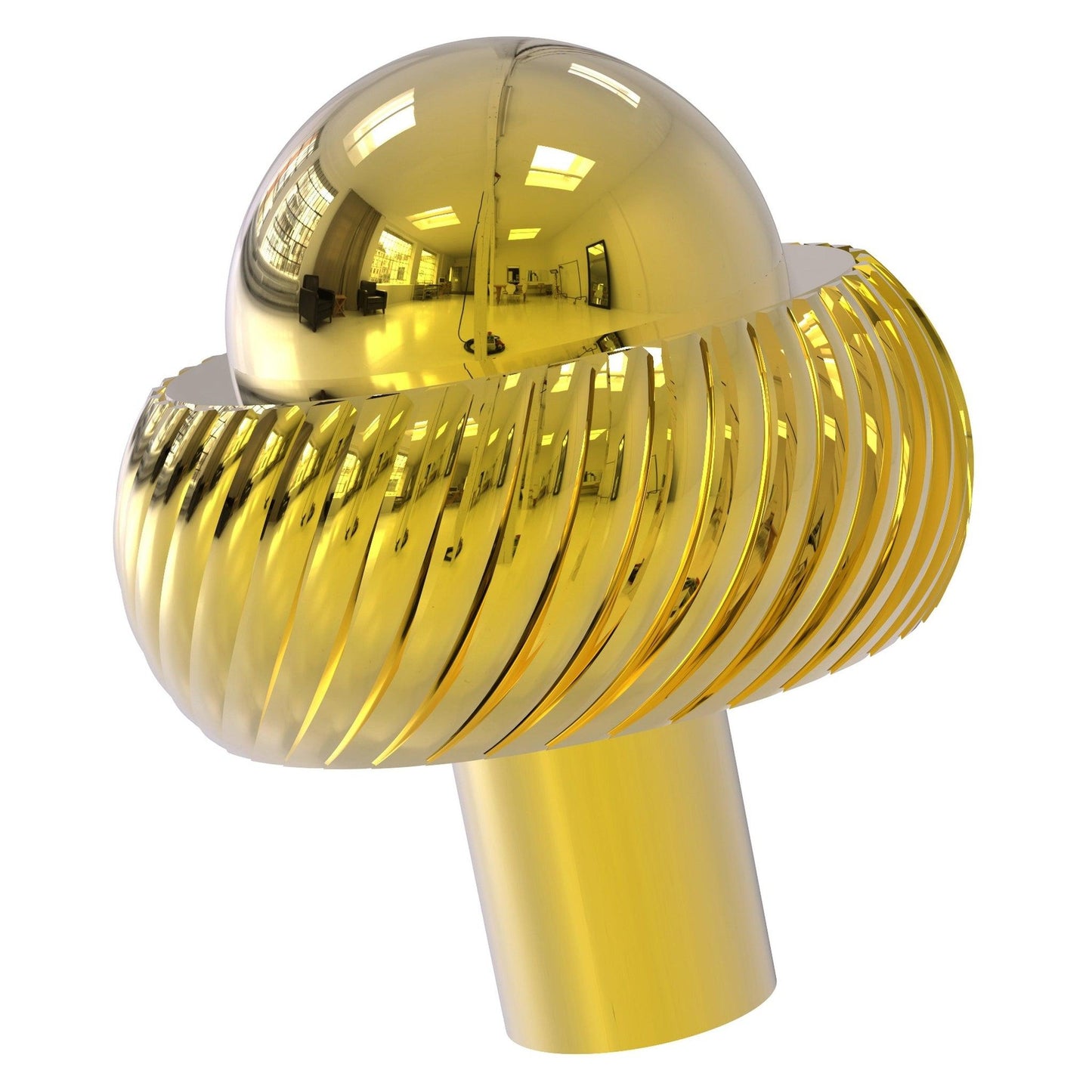 Allied Brass 101AT 1.5" Polished Brass Solid Brass Cabinet Knob