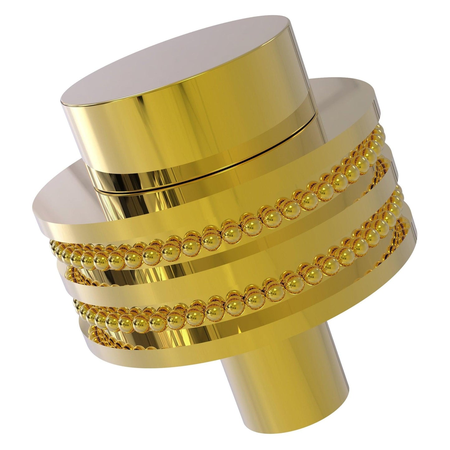 Allied Brass 101D 1.5" Polished Brass Solid Brass Cabinet Knob