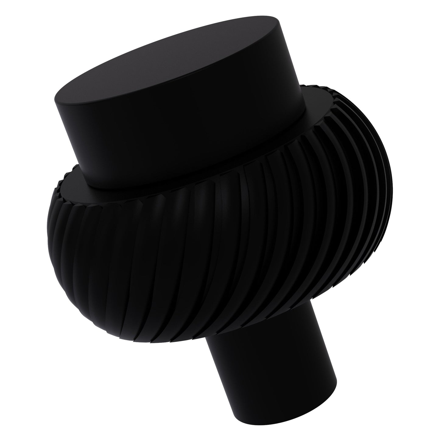 Allied Brass 101T 1.5" Matte Black Solid Brass Cabinet Knob