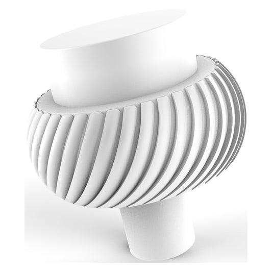 Allied Brass 101T 1.5" Matte White Solid Brass Cabinet Knob