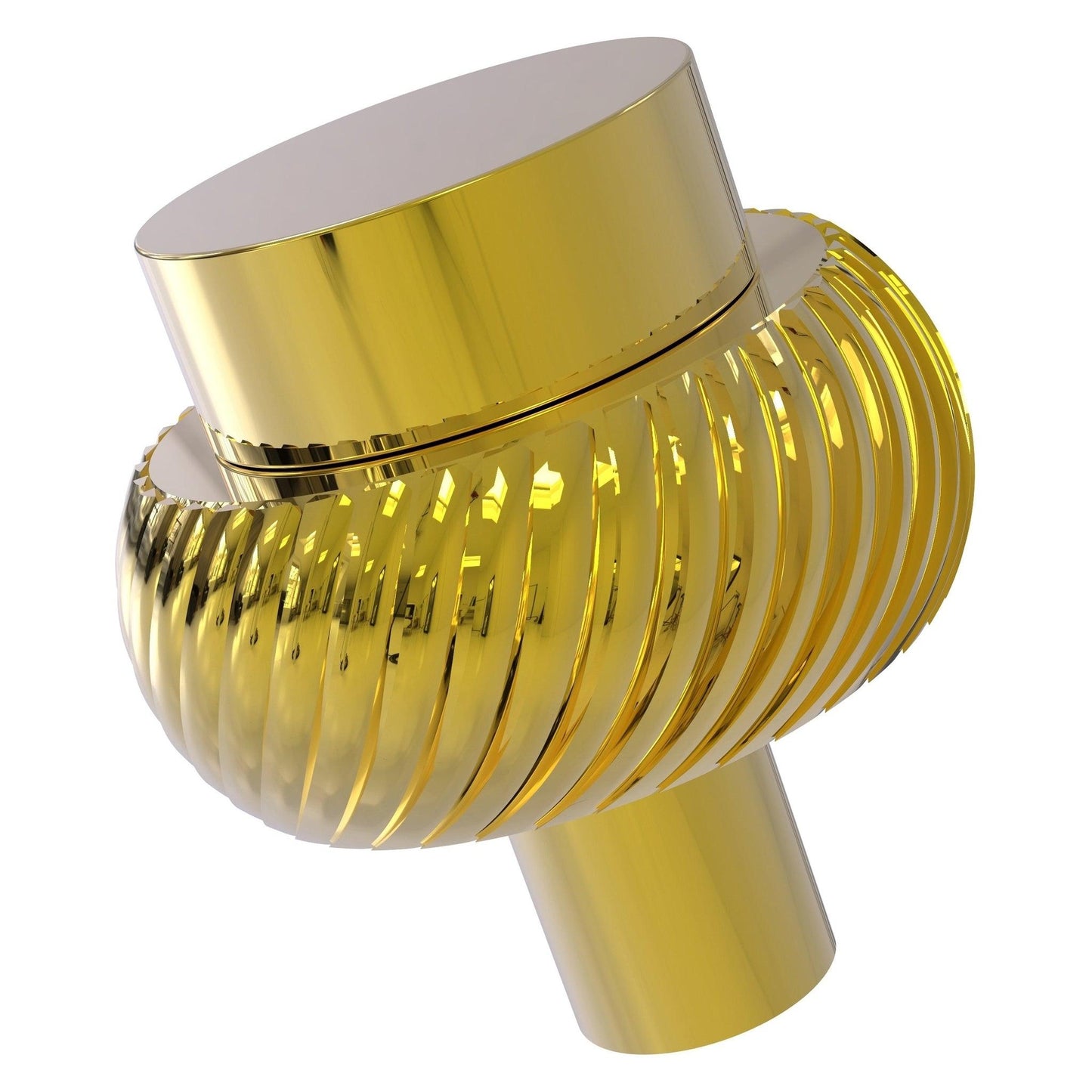 Allied Brass 101T 1.5" Polished Brass Solid Brass Cabinet Knob