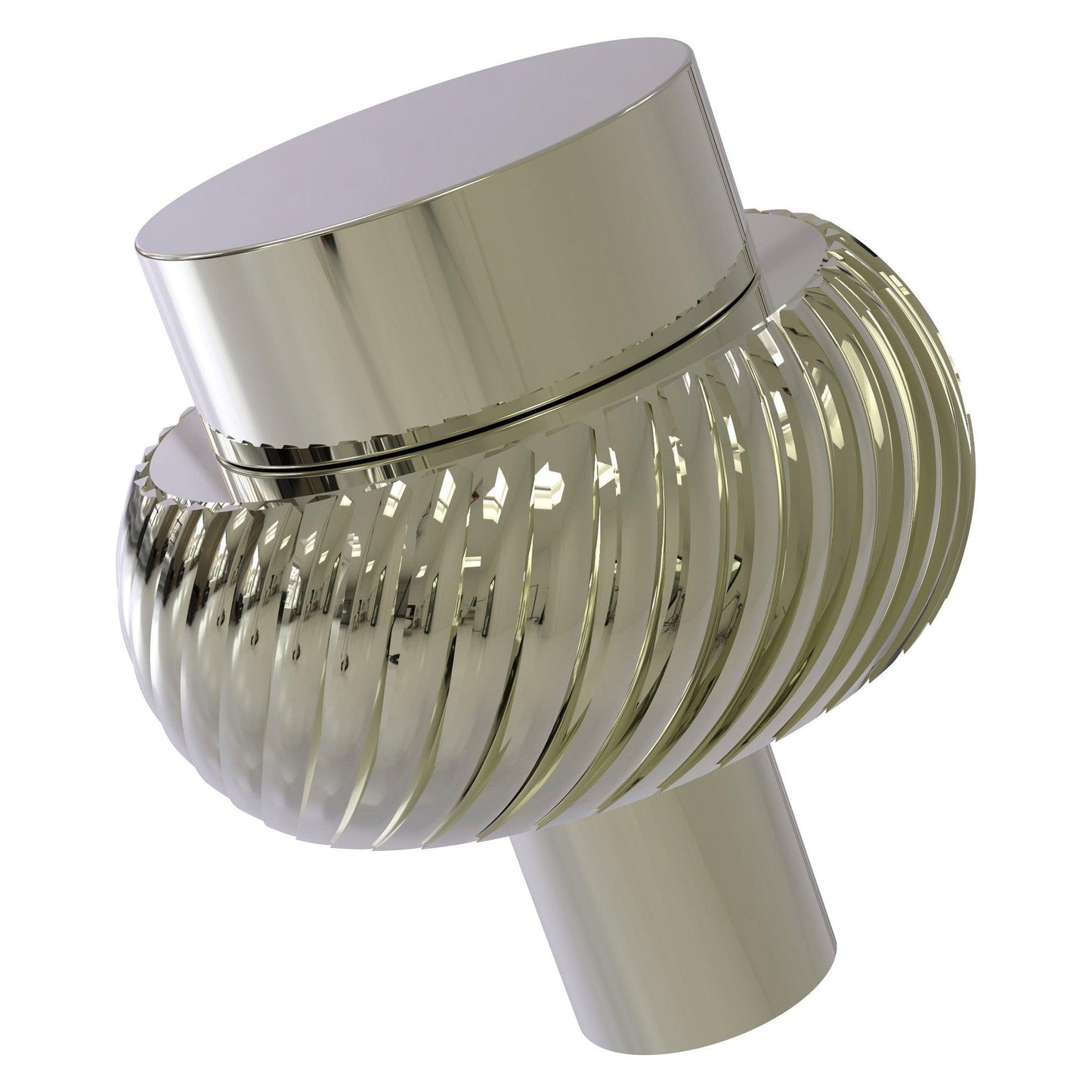 Allied Brass 101T 1.5" Polished Nickel Solid Brass Cabinet Knob