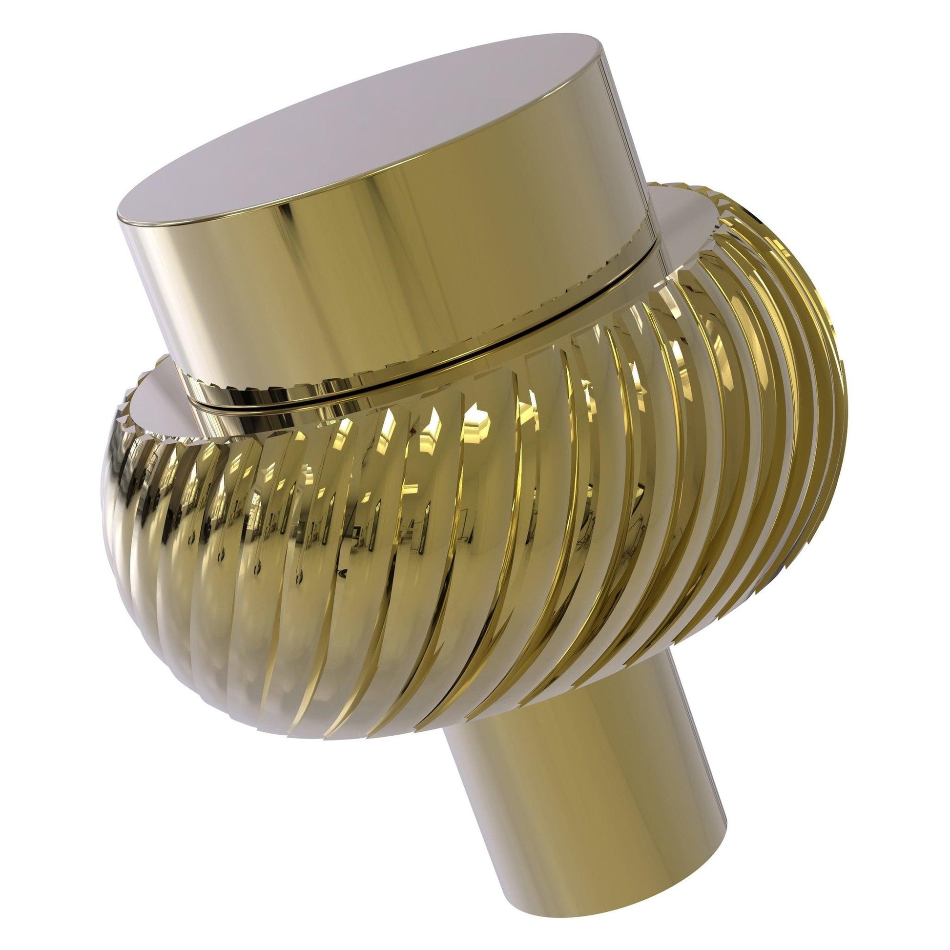 Allied Brass 101T 1.5" Unlacquered Brass Solid Brass Cabinet Knob