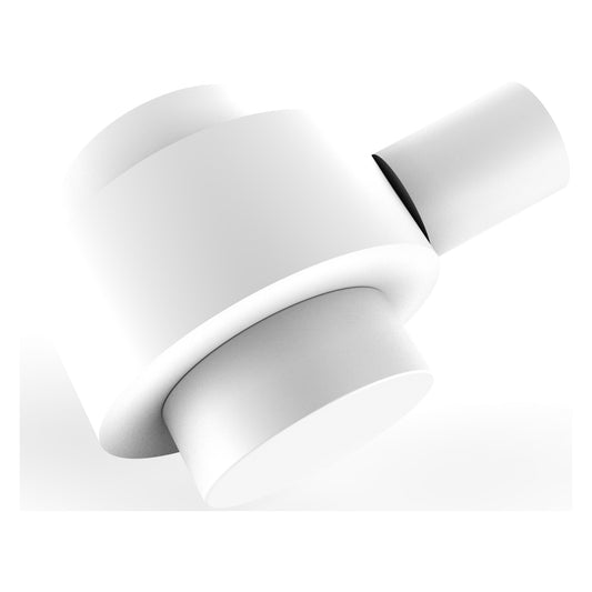 Allied Brass 102 1.5" Matte White Solid Brass Cabinet Knob