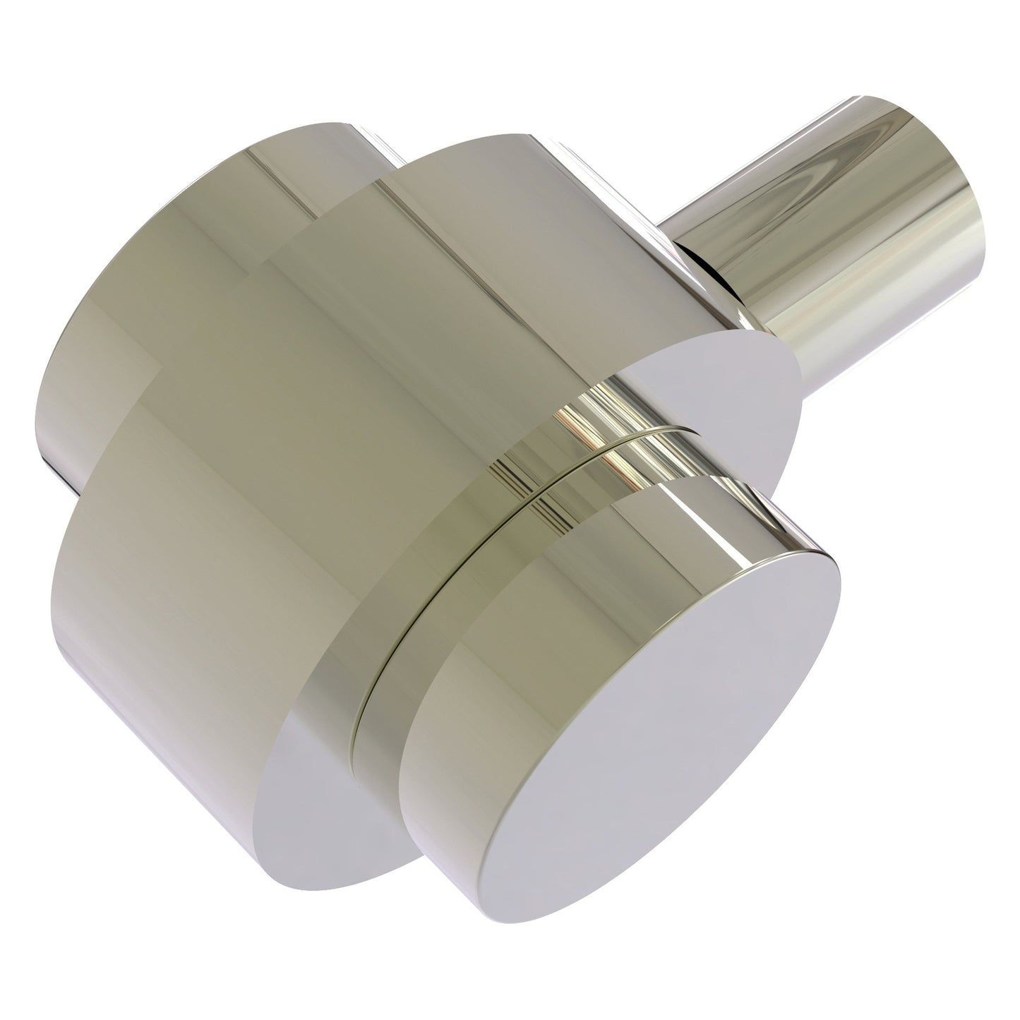 Allied Brass 102 1.5" Polished Nickel Solid Brass Cabinet Knob