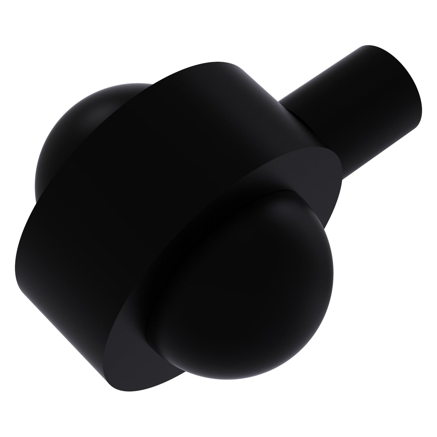 Allied Brass 102A 1.5" Matte Black Solid Brass Cabinet Knob