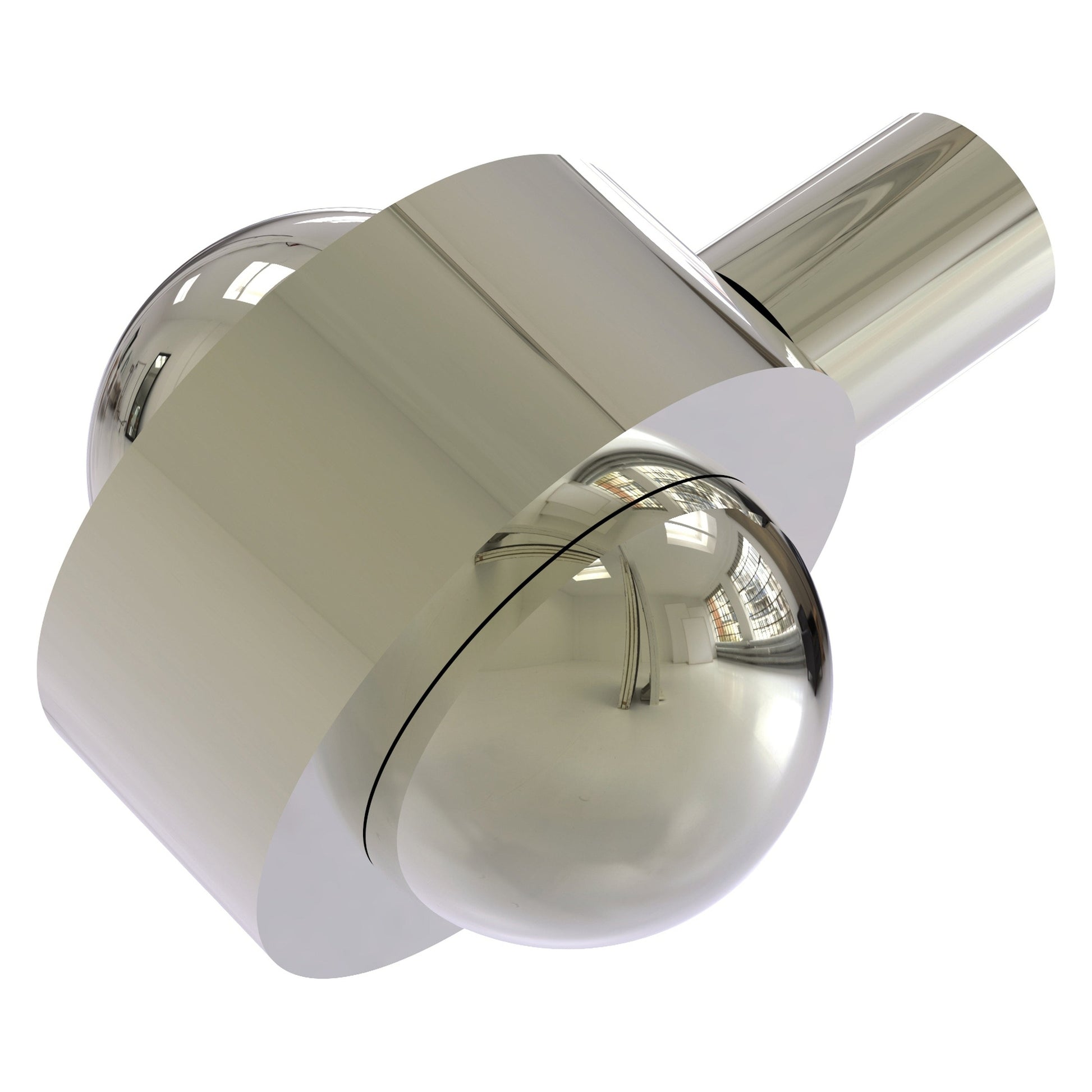 Allied Brass 102A 1.5" Polished Nickel Solid Brass Cabinet Knob