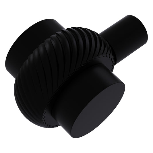 Allied Brass 102T 1.5" Matte Black Solid Brass Cabinet Knob