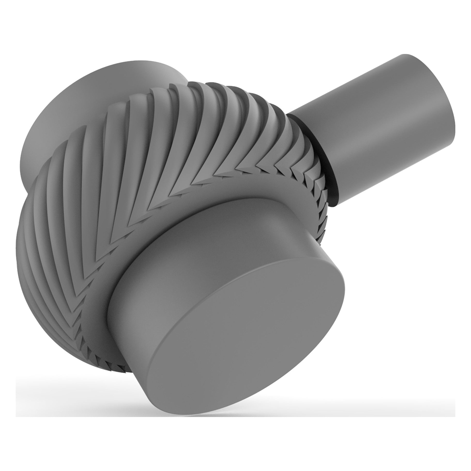 Allied Brass 102T 1.5" Matte Gray Solid Brass Cabinet Knob