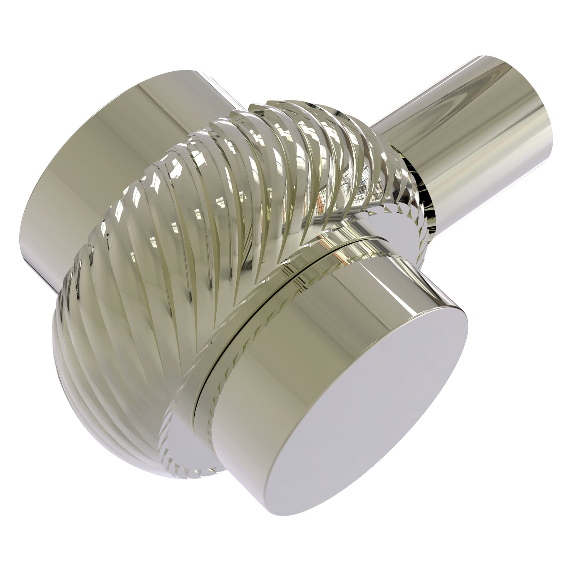 Allied Brass 102T 1.5" Polished Nickel Solid Brass Cabinet Knob