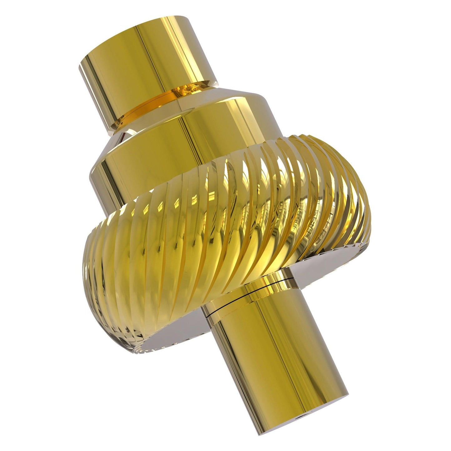 Allied Brass 103T 1.75" Polished Brass Solid Brass Cabinet Knob