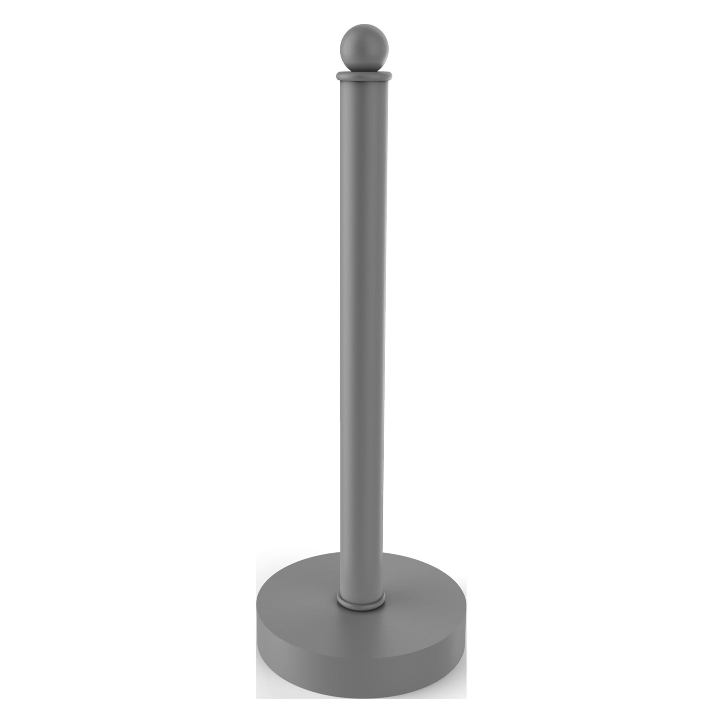 Allied Brass 1051 5" Matte Gray Solid Brass Paper Towel Holder