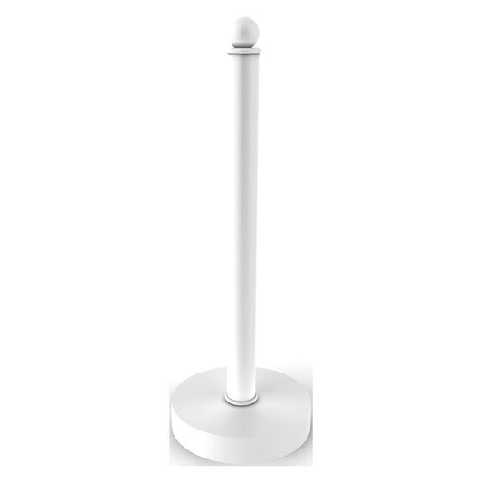 Allied Brass 1051 5" Matte White Solid Brass Paper Towel Holder