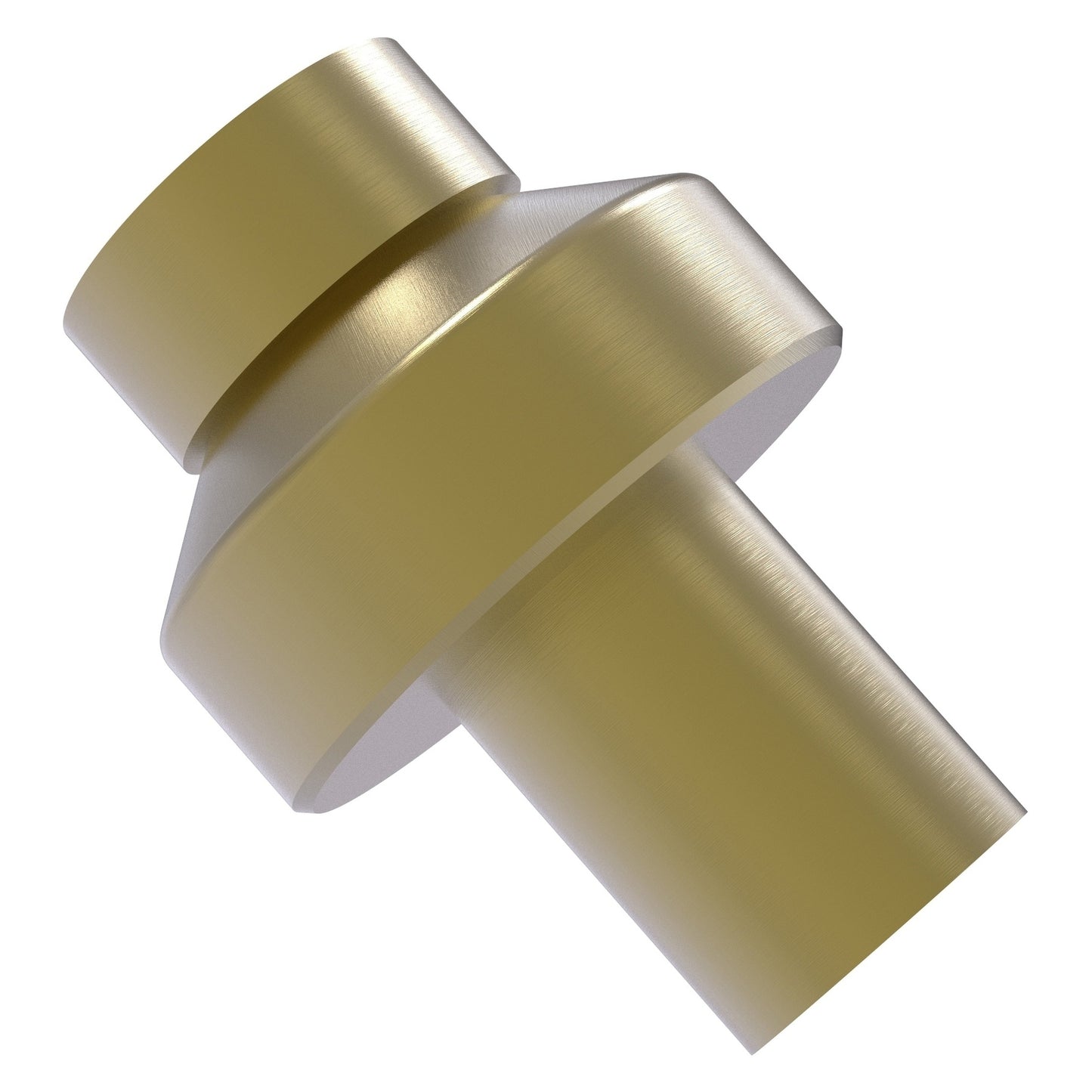 Allied Brass 108 1" Satin Brass Solid Brass Cabinet Knob