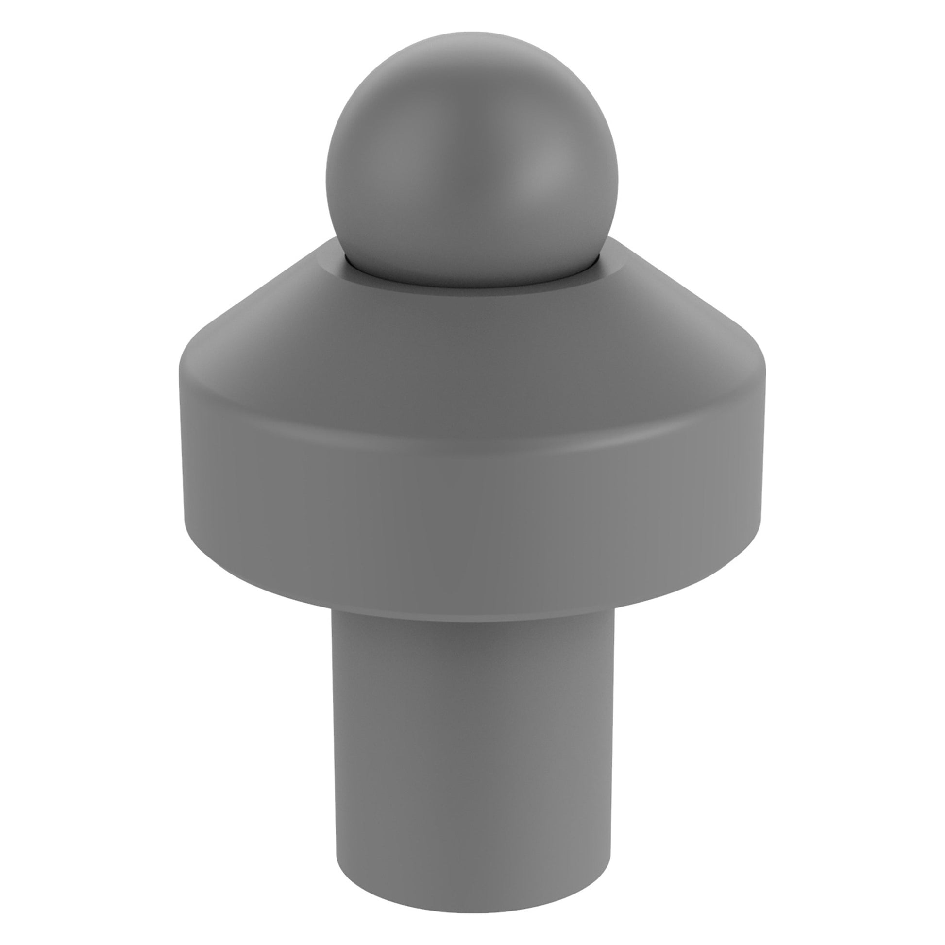 Allied Brass 109 1" Matte Gray Solid Brass Cabinet Knob