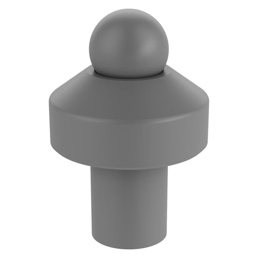 Allied Brass 109 1" Matte Gray Solid Brass Cabinet Knob