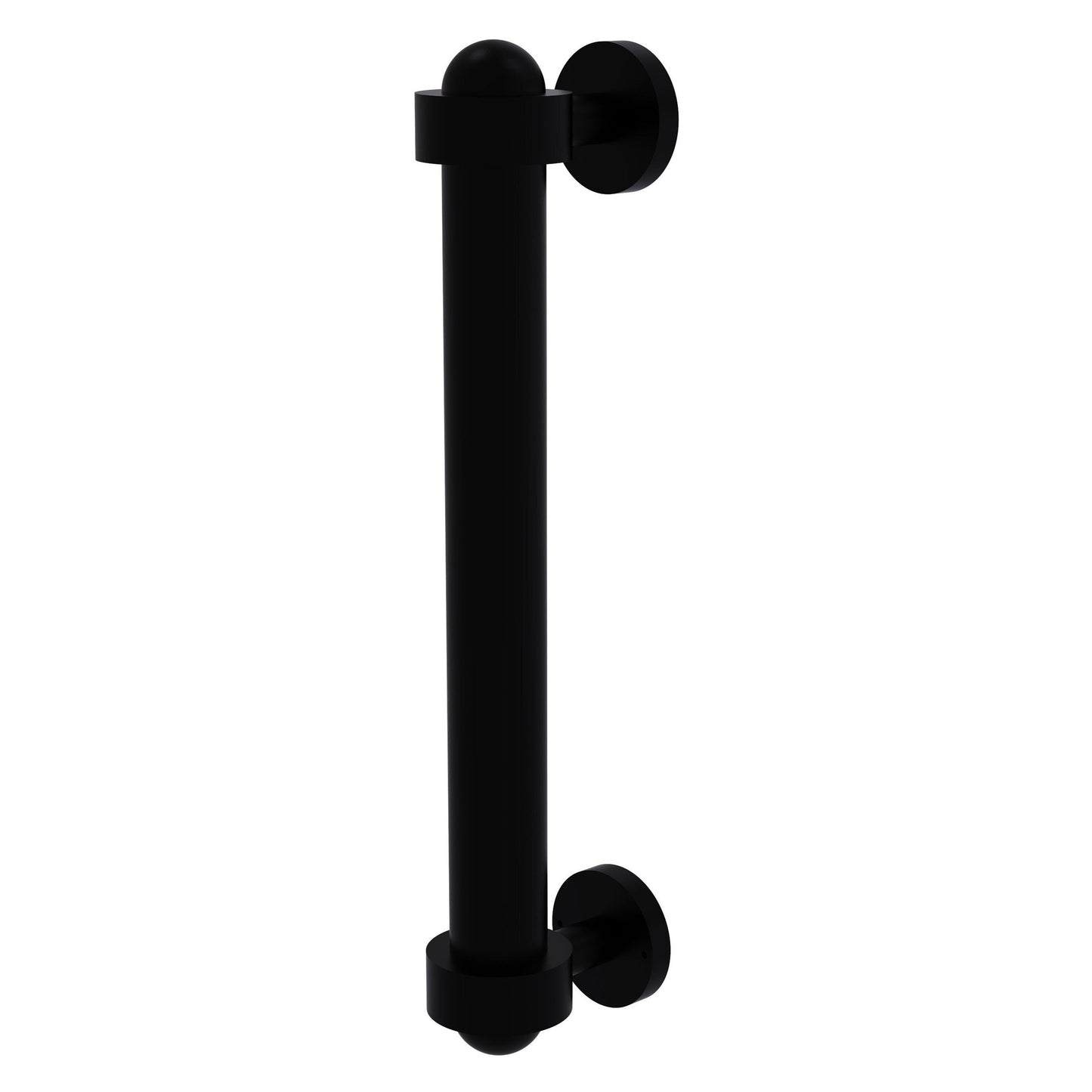 Allied Brass 402A 8" x 2.5" Matte Black Solid Brass Door Pull