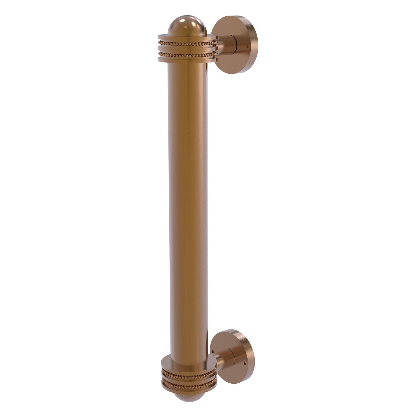 Allied Brass 402AD 8" x 2.5" Brushed Bronze Solid Brass Door Pull With Dotted Accents