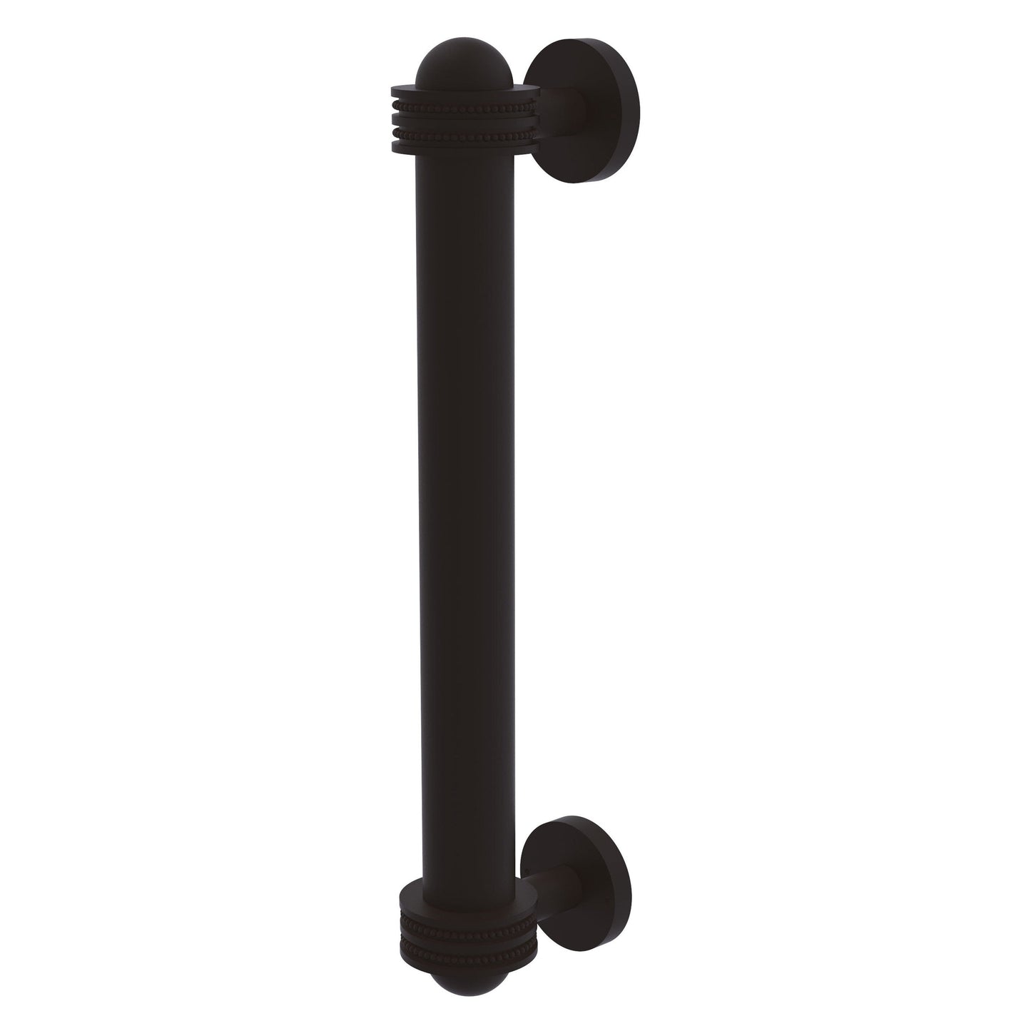 Allied Brass 402AD 8" x 2.5" Oil Rubbed Bronze Solid Brass Door Pull With Dotted Accents
