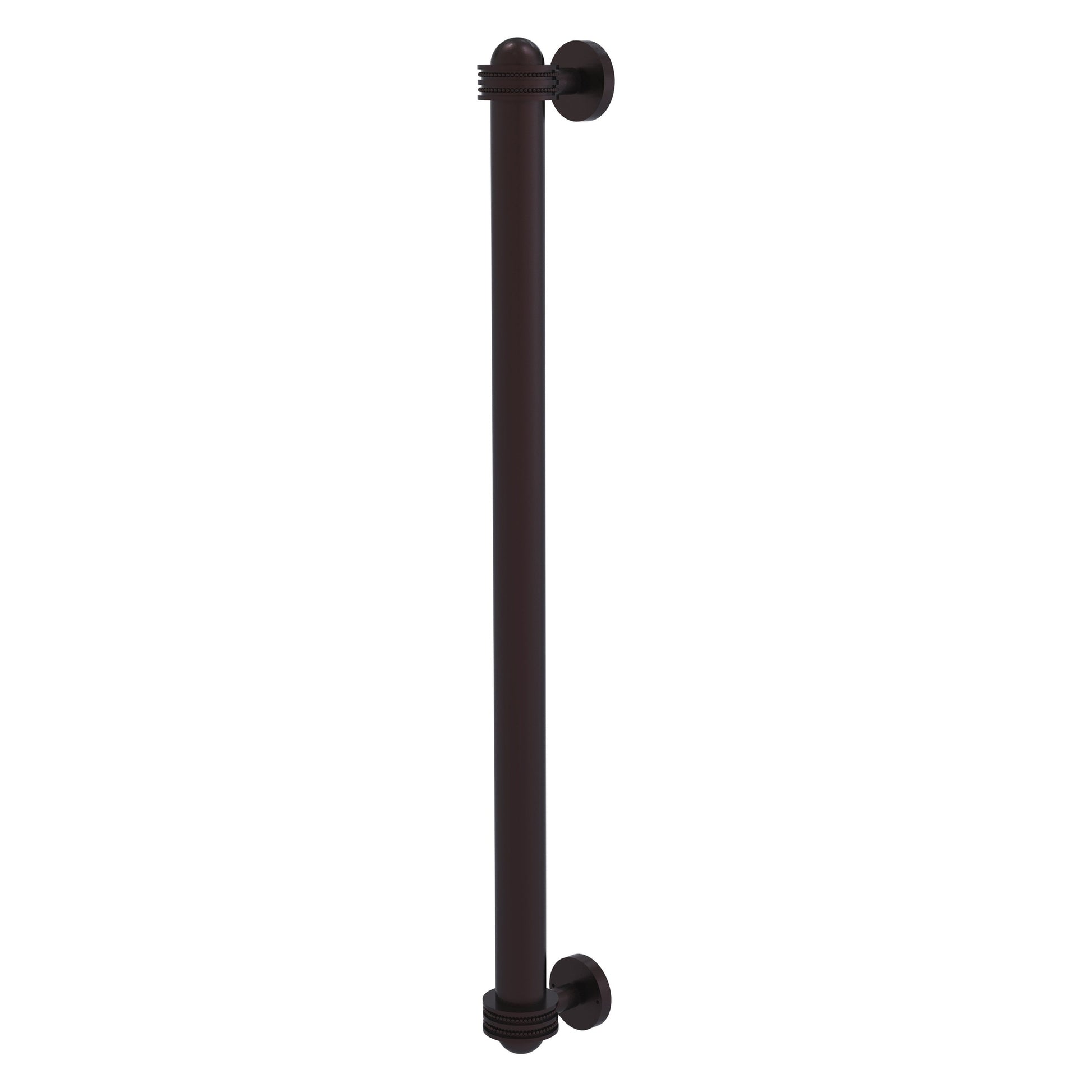 Allied Brass 402AD-RP 19.6" x 2.1" Antique Bronze Solid Brass Refrigerator Pull With Dotted Accents