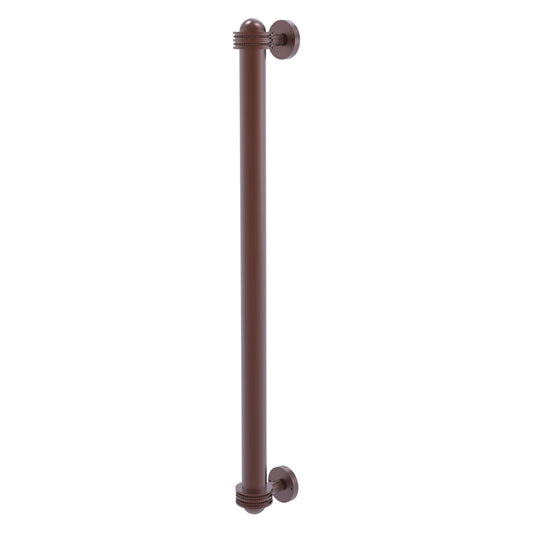 Allied Brass 402AD-RP 19.6" x 2.1" Antique Copper Solid Brass Refrigerator Pull With Dotted Accents