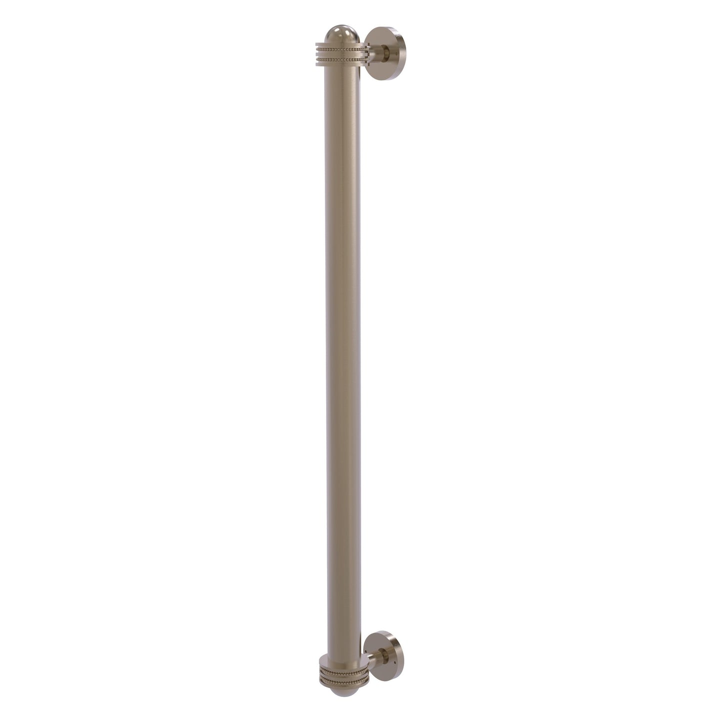 Allied Brass 402AD-RP 19.6" x 2.1" Antique Pewter Solid Brass Refrigerator Pull With Dotted Accents