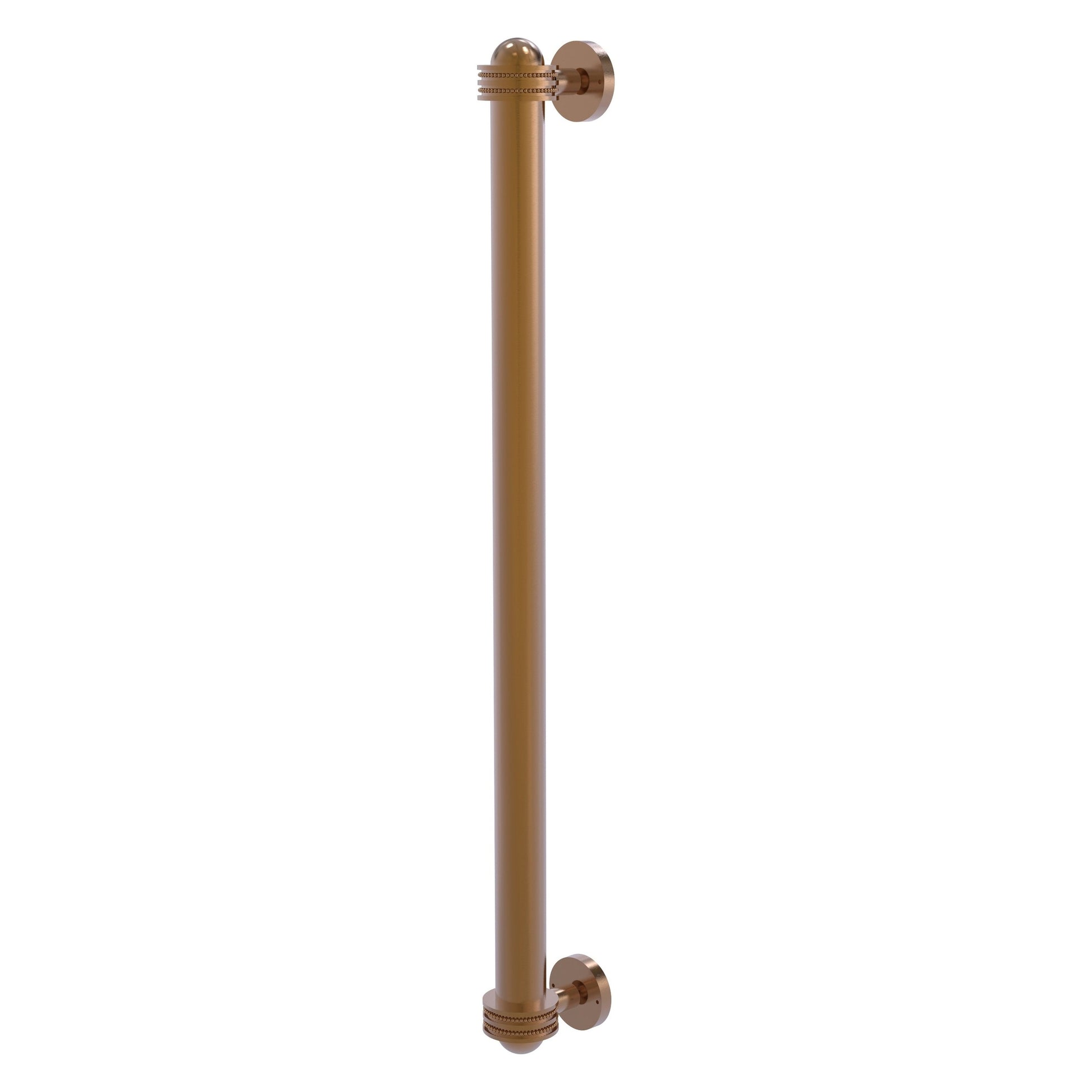 Allied Brass 402AD-RP 19.6" x 2.1" Brushed Bronze Solid Brass Refrigerator Pull With Dotted Accents