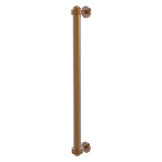 Allied Brass 402AD-RP 19.6" x 2.1" Brushed Bronze Solid Brass Refrigerator Pull With Dotted Accents