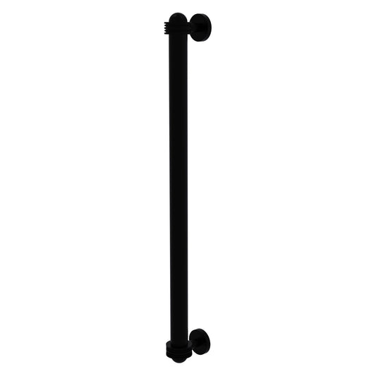 Allied Brass 402AD-RP 19.6" x 2.1" Matte Black Solid Brass Refrigerator Pull With Dotted Accents