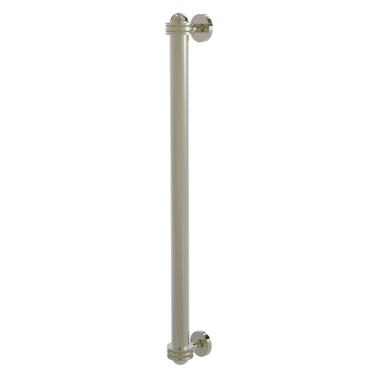 Allied Brass 402AD-RP 19.6" x 2.1" Polished Nickel Solid Brass Refrigerator Pull With Dotted Accents
