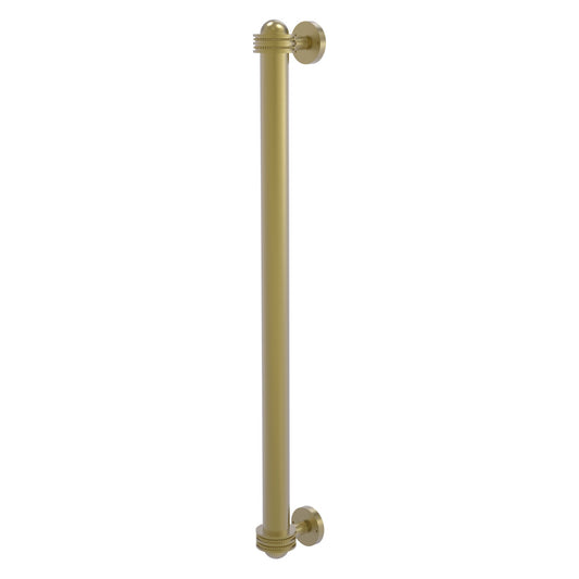 Allied Brass 402AD-RP 19.6" x 2.1" Satin Brass Solid Brass Refrigerator Pull With Dotted Accents